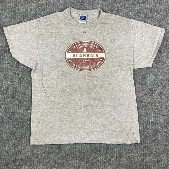 Alabama Crimson Tide T-Shirt Mens Large Gray Graphic SPL 28 Vintage - Picture 1 of 13